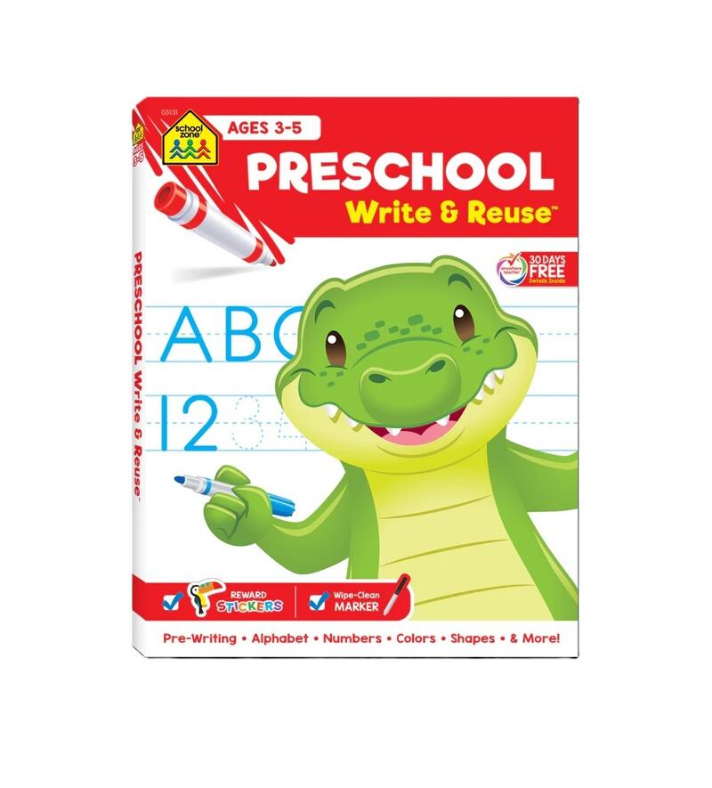 School Zone Preschool Write & Reuse Ages 3-5