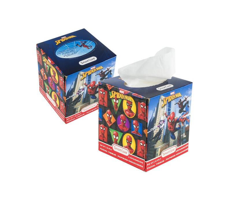 Smart Care Facial Tissue Marvel Spiderman 85 count