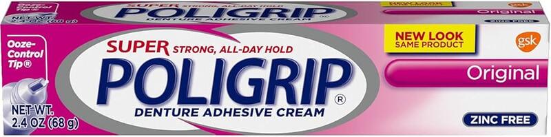 Super Poligrip Denture Adhesive Cream 2.2oz