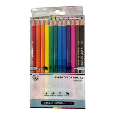 Supply Line Jumbo Colored Pencils 12ct
