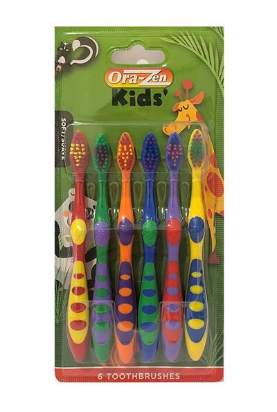 Ora-Zen Kids Toothbrush Soft 6 pack