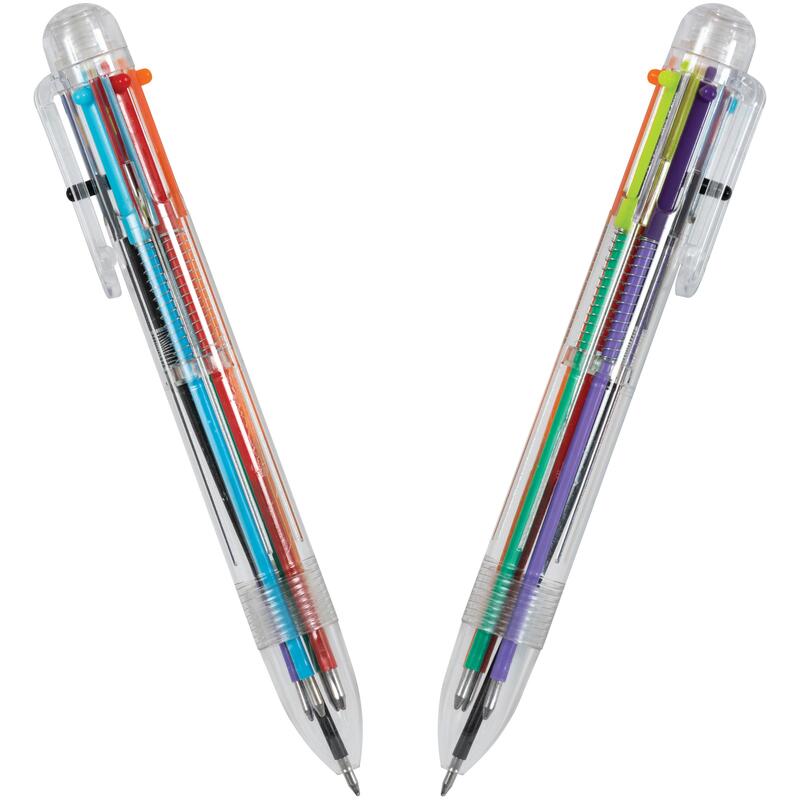 Clear Barrel Pen 6 Colours
