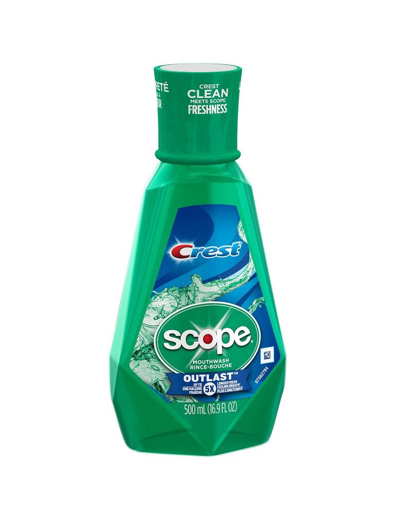 Crest Scope Mouth Wash Outlast Long Lasting Mint 500ml