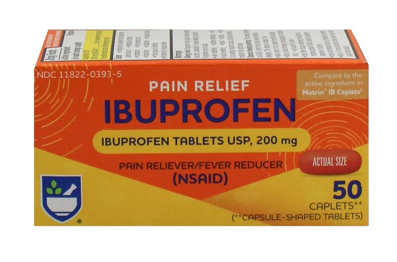Rite Aid Ibuprofen Orange Caps 50ct