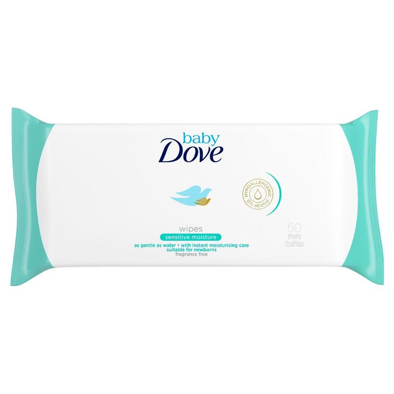 Dove Baby Wipes Sensitive Moisture Wipes 50 ct