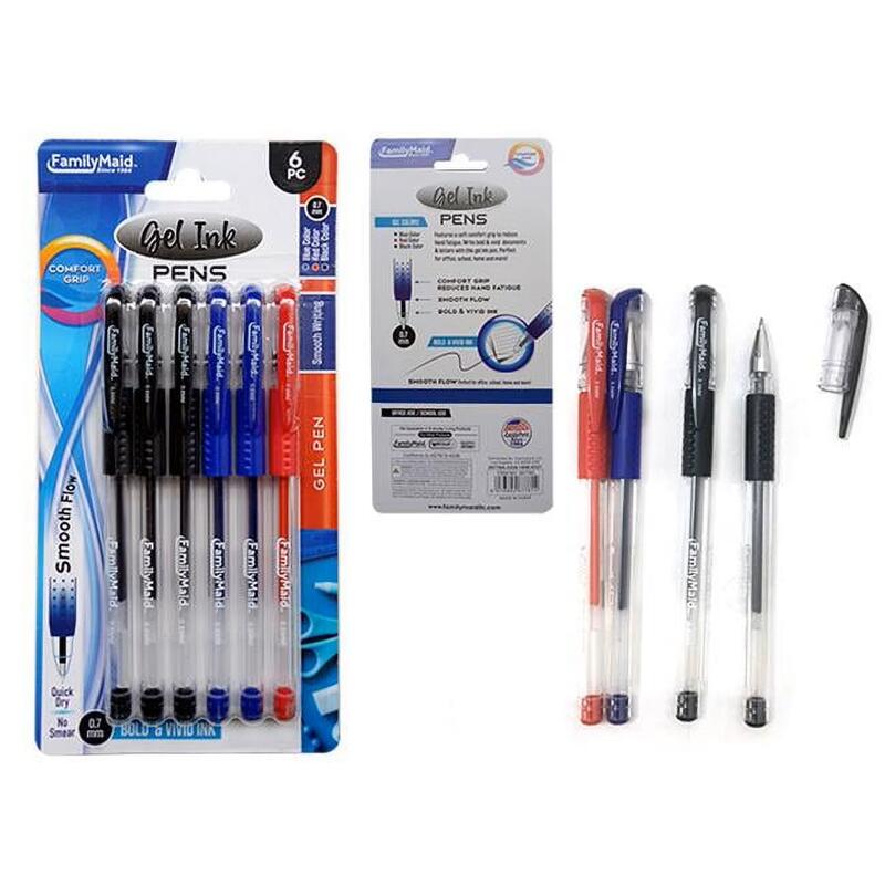 Family Maid Gel Pen Black Assorted