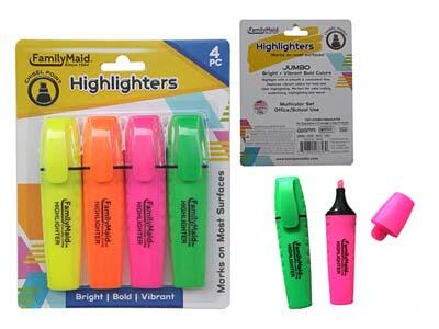 Family Maid Highlighters 4pcs