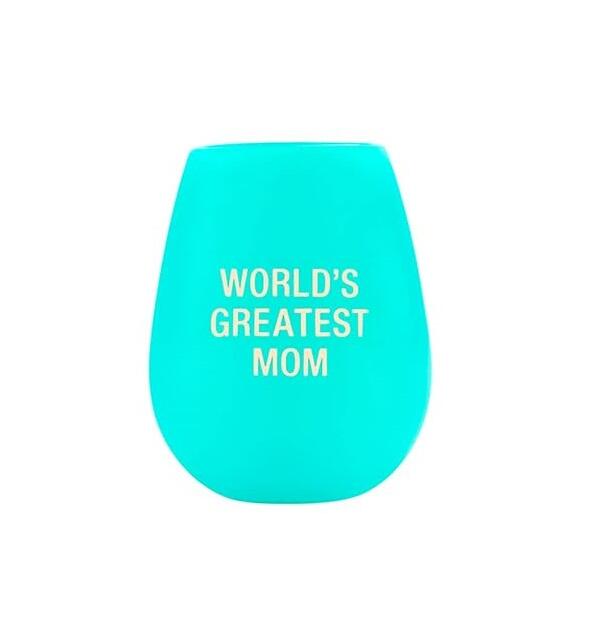 Greatest Mom Silicone Wine Cup 12.5oz