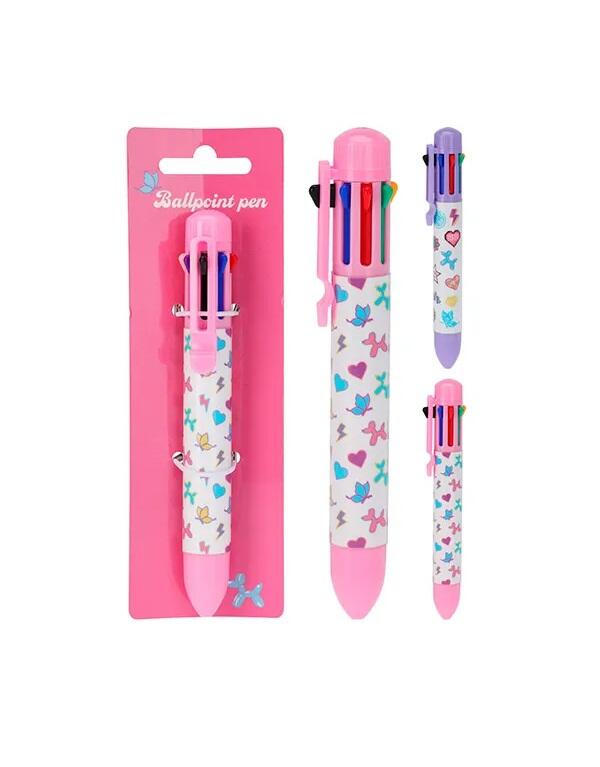 Ballpoint Pen Butterfly 8in1 Assorted