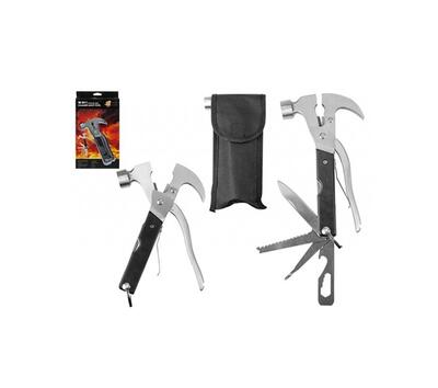 Man Cave Hammer Stainless Steel Multi Tool Set 18 in 1