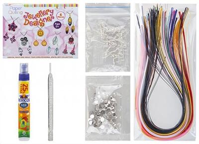 Diy Paper Quilling Jewellery Making Set