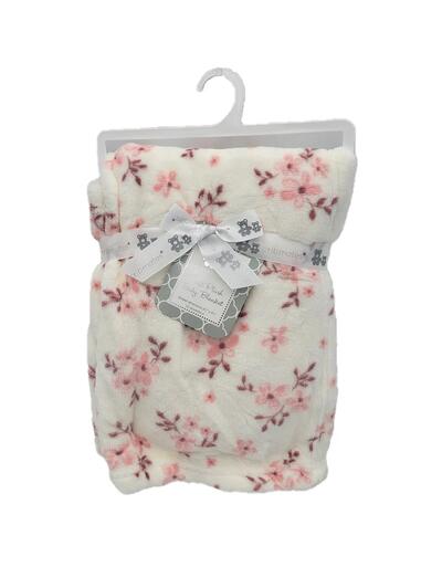 Petite Lamour Soft Plush Baby Blanket Flower