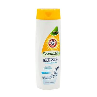 Arm & Hammer Essentials Body Wash Clear Water 12oz