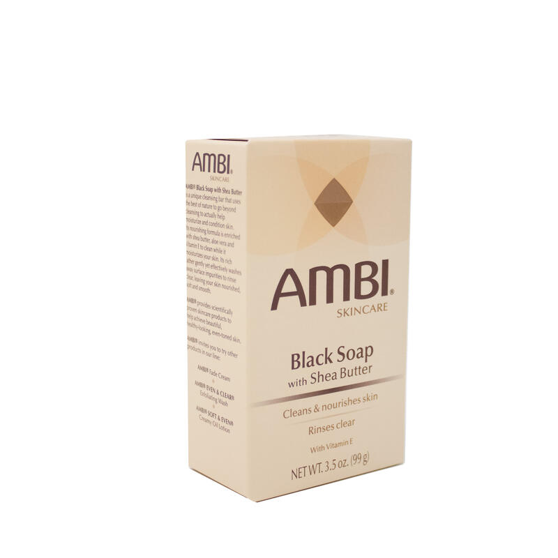 Ambi Skincare Black Soap with Shea Butter 3.5 oz