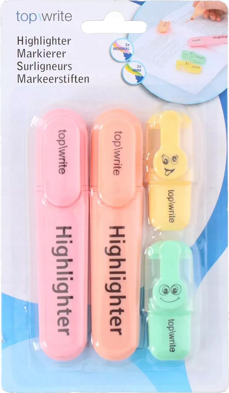 Topwrite Highlighters 4pcs