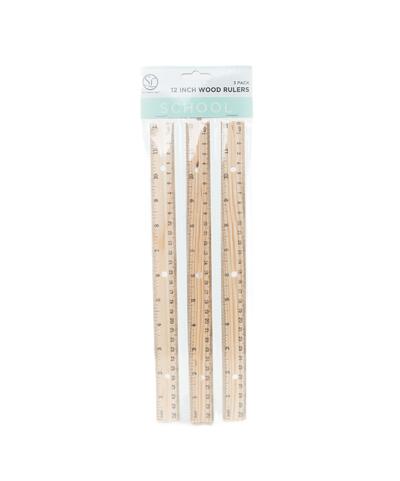 Supply Line Wooden Ruler 3 pack