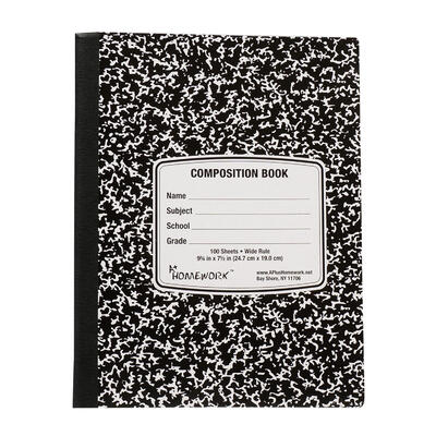 Composition Book 100Shts Wide