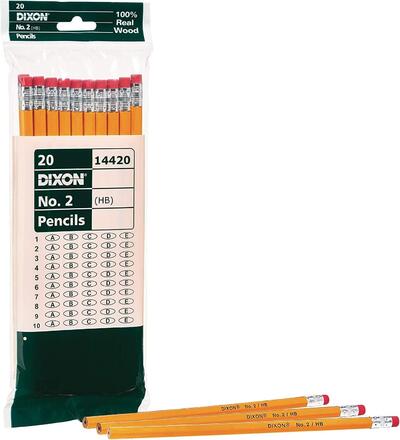 Dixon Yellow #2 Pencil 20 count