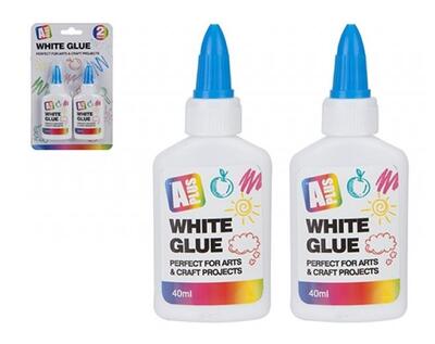 A Plus Twin Pack White Glue 40ml