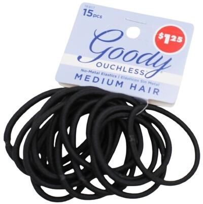 Goody Elastics 4mm Black 15ct