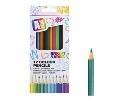 A Plus Colouring Pencils 12pcs