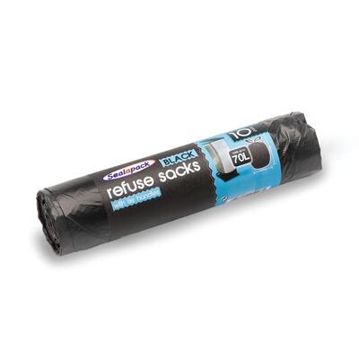 Refuse Sacks With Tie Handles 10pk