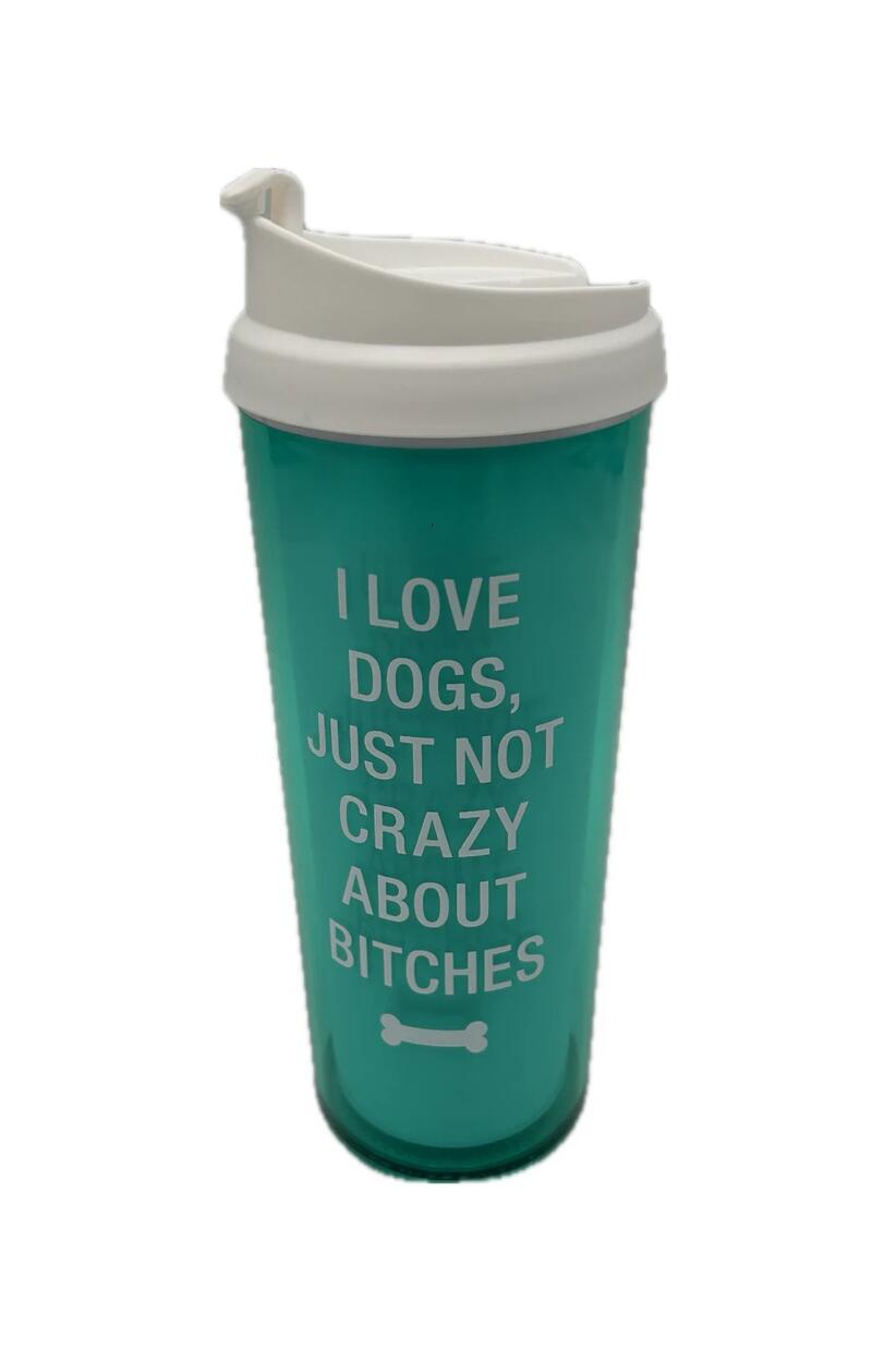 I Love Dogs Travel Mug 16oz