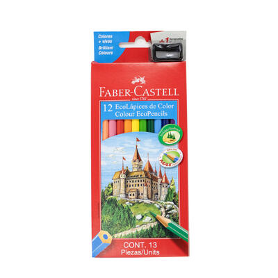 Faber Castell Full Size Colouring Pencils & Sharpener