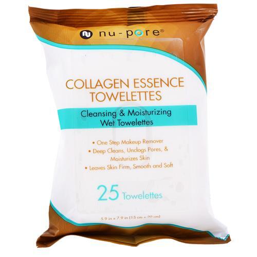 Nu-pore Collagen Essence Towelettes 25 ct
