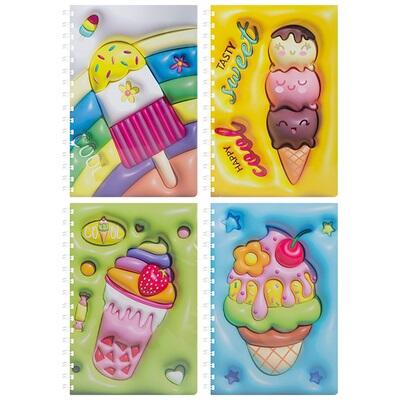 Paper Jam Line Puffy Notebook A5