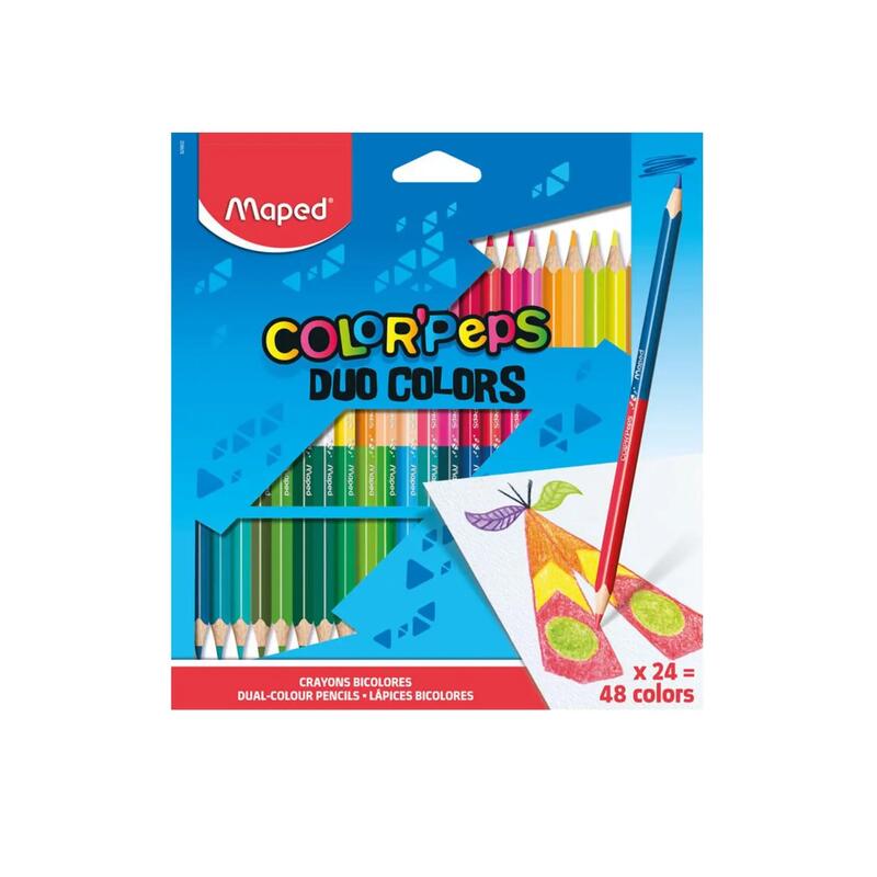 Maped Duo Colour Peps 48 count