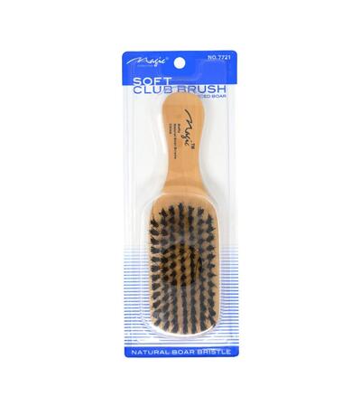 Magic Soft Club Brush With Reinforced Boar Bristles & Wooden Handle 1 count: $10.00