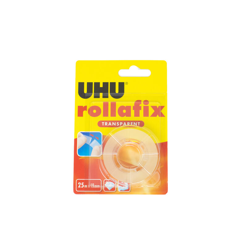 UHU Rollafix Transparent Tape 25m x 19mm