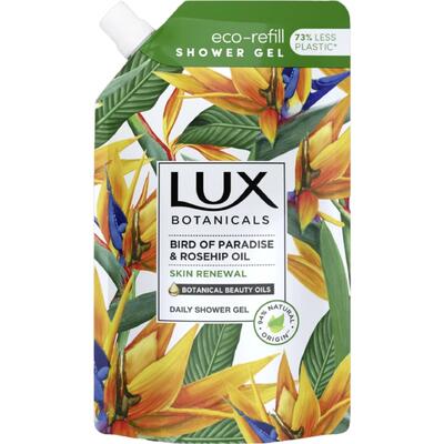 Lux Botanicals Shower Gel Eco-Refill Bird Of Paradise & Rosehip Oil 500ml