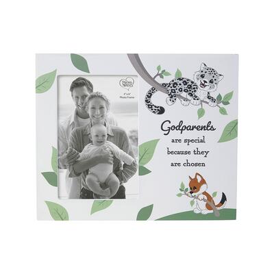 Precious Moments Godparents Leopard & Wolf Photo Frame 4x6