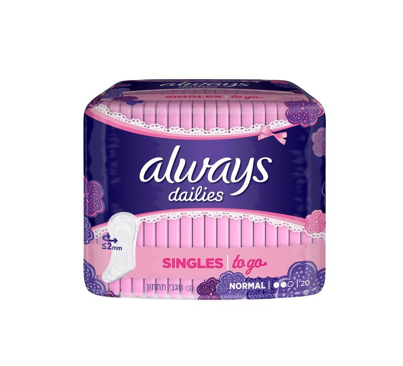 Always Dailies To Go Liners Normal 20ct