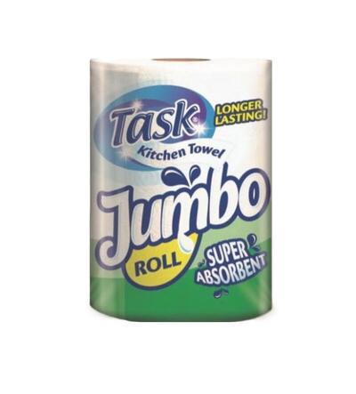 Task Jumbo Single Roll Kitchen Towel 200 sheets