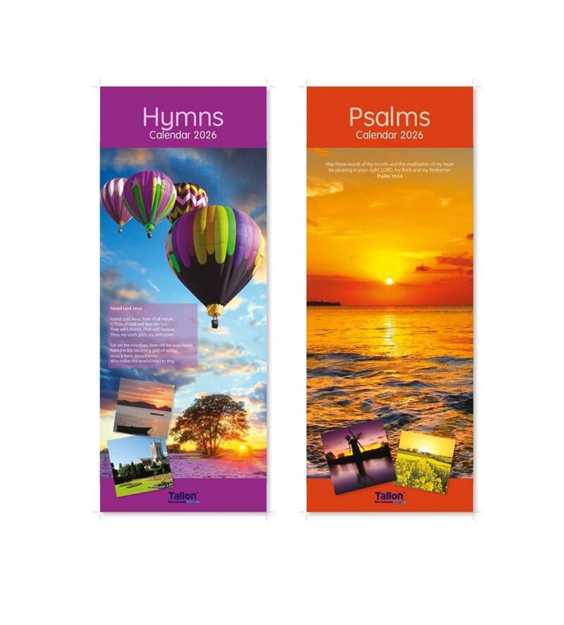 Calendar Super Slim Hymns & Psalms Assorted