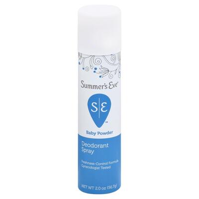 Summer's Eve Feminine Deodorant Spray Baby Powder 2 oz