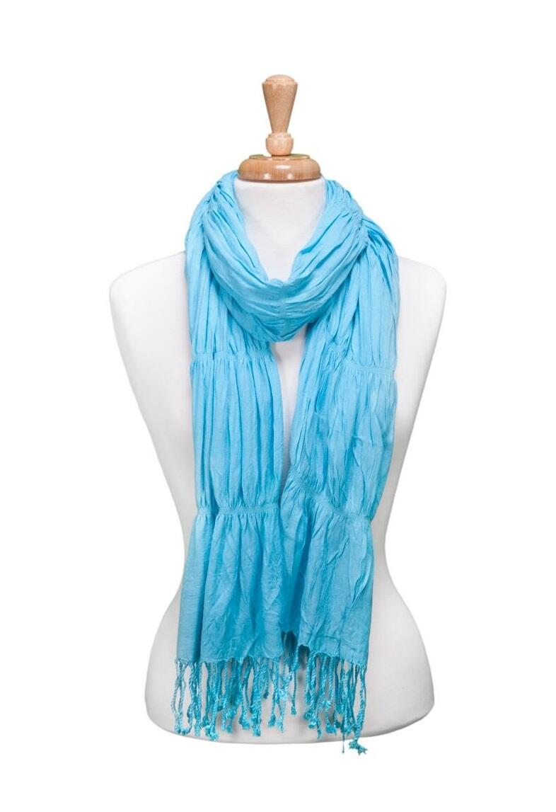 Solid Bunchy Scarf Asst