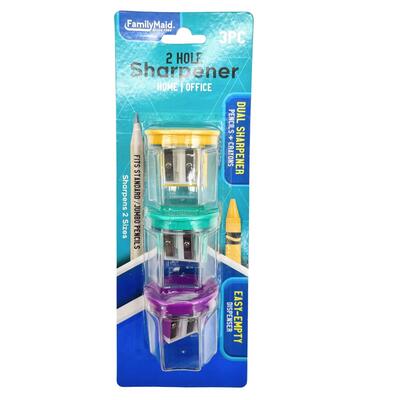Family Maid 2 Hole Sharpener 3pcs