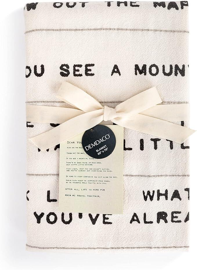 Demdaco The Journey Dear You Cotton Fabric Throw