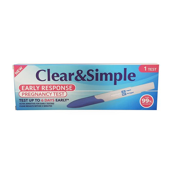 Clear & Simple Early Pregnancy Response Test