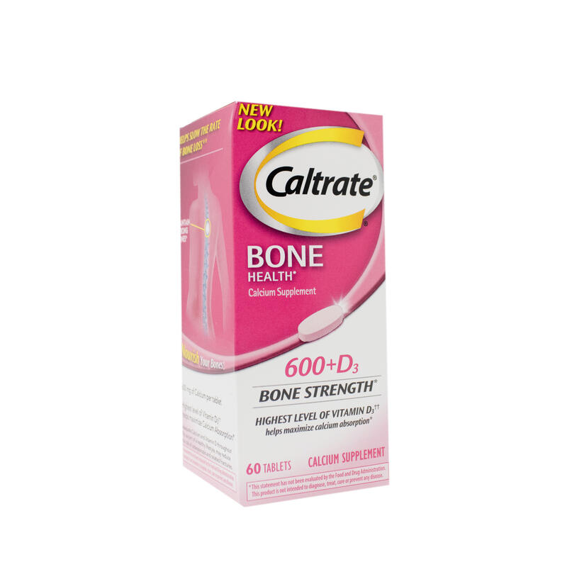 Caltrate Bone Health 600+D3 Calcium Tablets 60 Ct