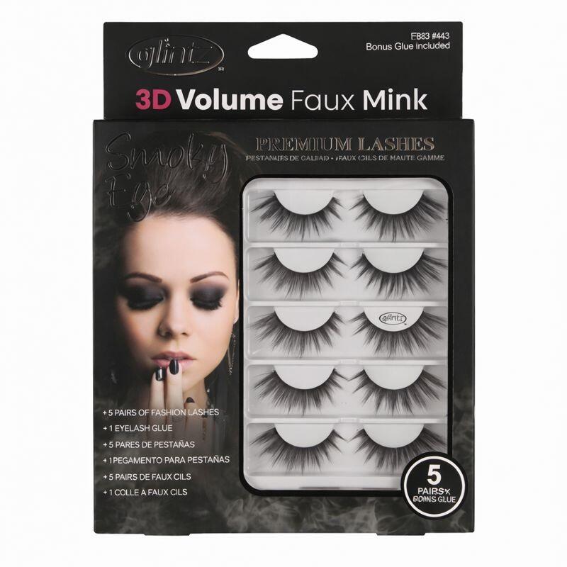 Glintz 3d Eye Smoky Eye Lash Set 5pcs