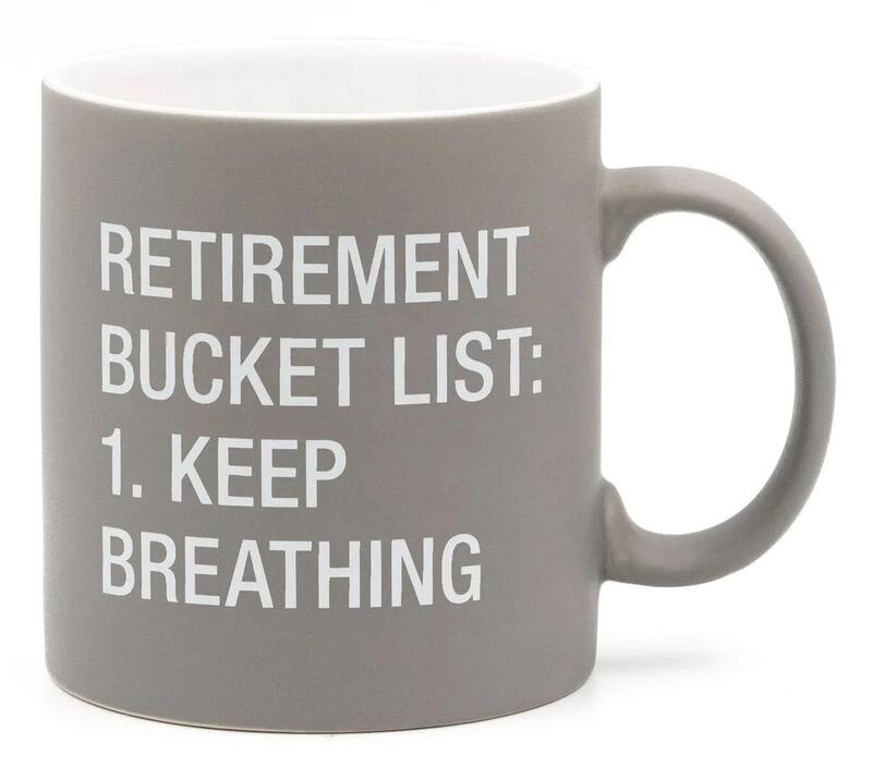 Retirement Bucket List Mug 20oz