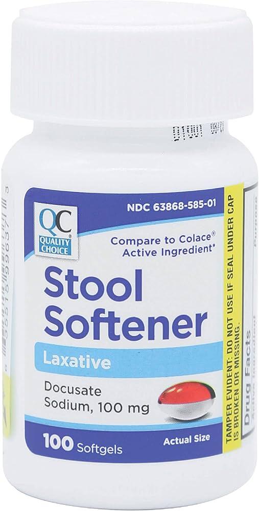 QC Stool Softener 100 Softgels