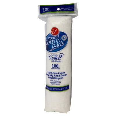 U Round Cotton Pads 100 count