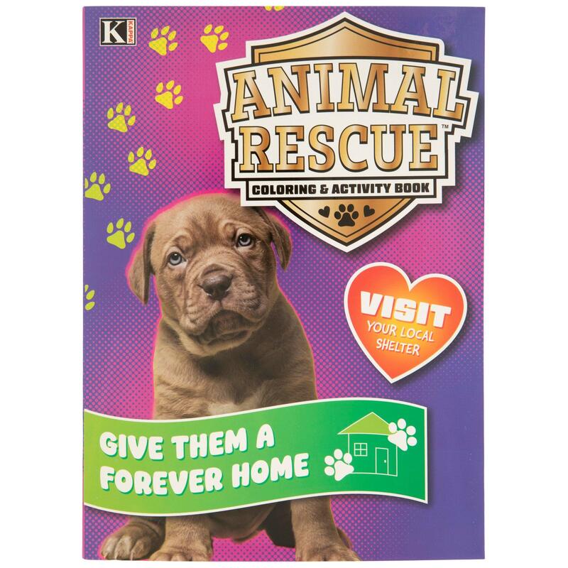 ANIMAL RESCUE COLORING &ACT BK