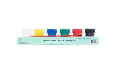 Primary Tempera Paint Pots 20ml 6 pack